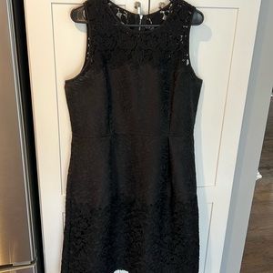 White House black market black lace party dress
